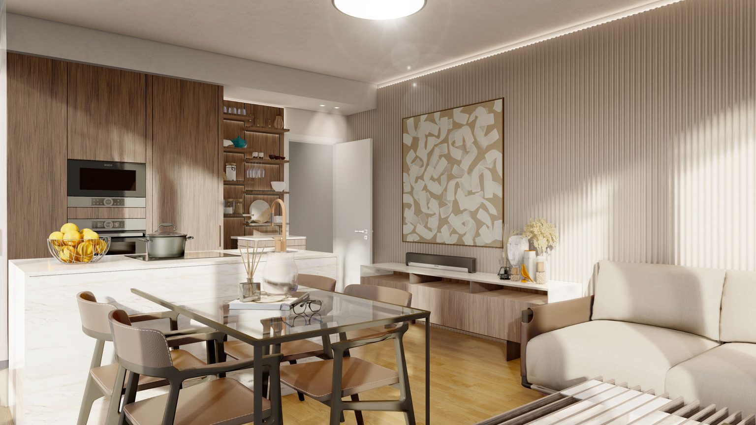 Appartamento 14A Soggiorno - Residenze Civico 12 Loano