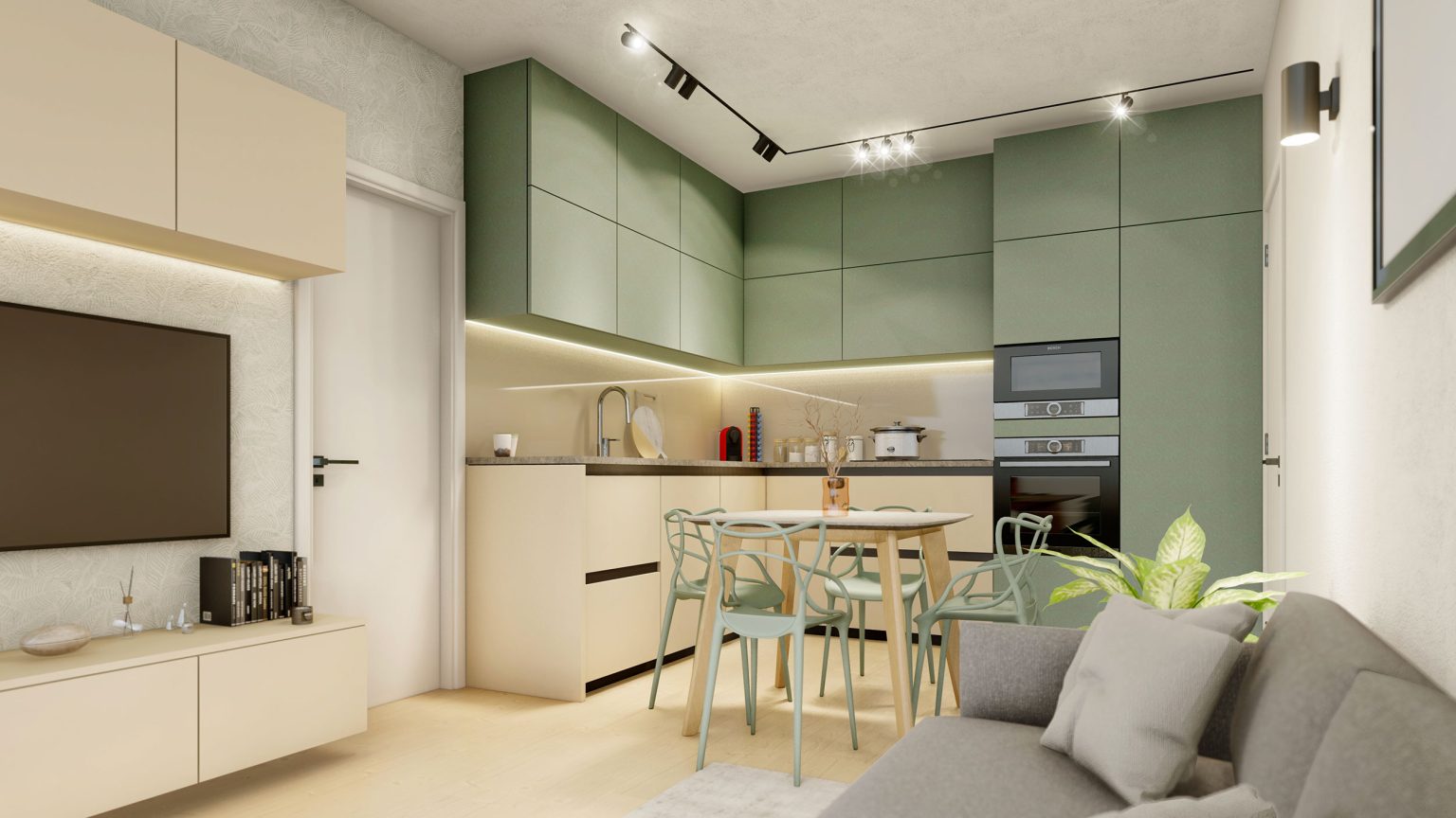 Appartamento 4A Soggiorno - Residenze Civico 12 Loano